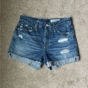 AG Adriano Goldschmied The Alex Vintage Boyfriend Denim Shorts